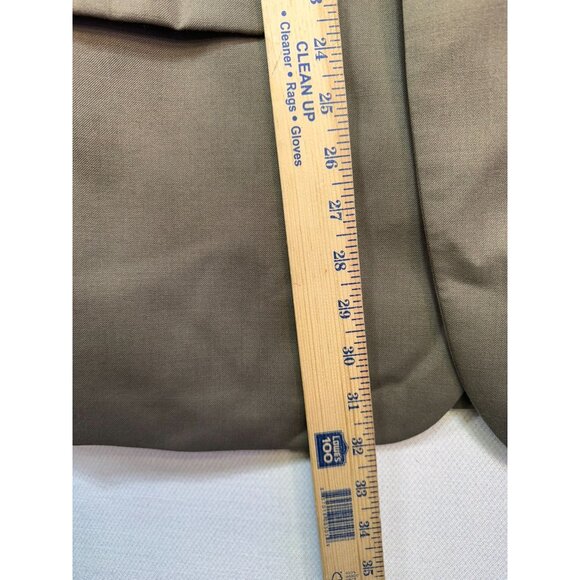 Chaps Mens Wool Blazer Jacket 42R Tan Button Notch Lapel - Picture 8 of 15